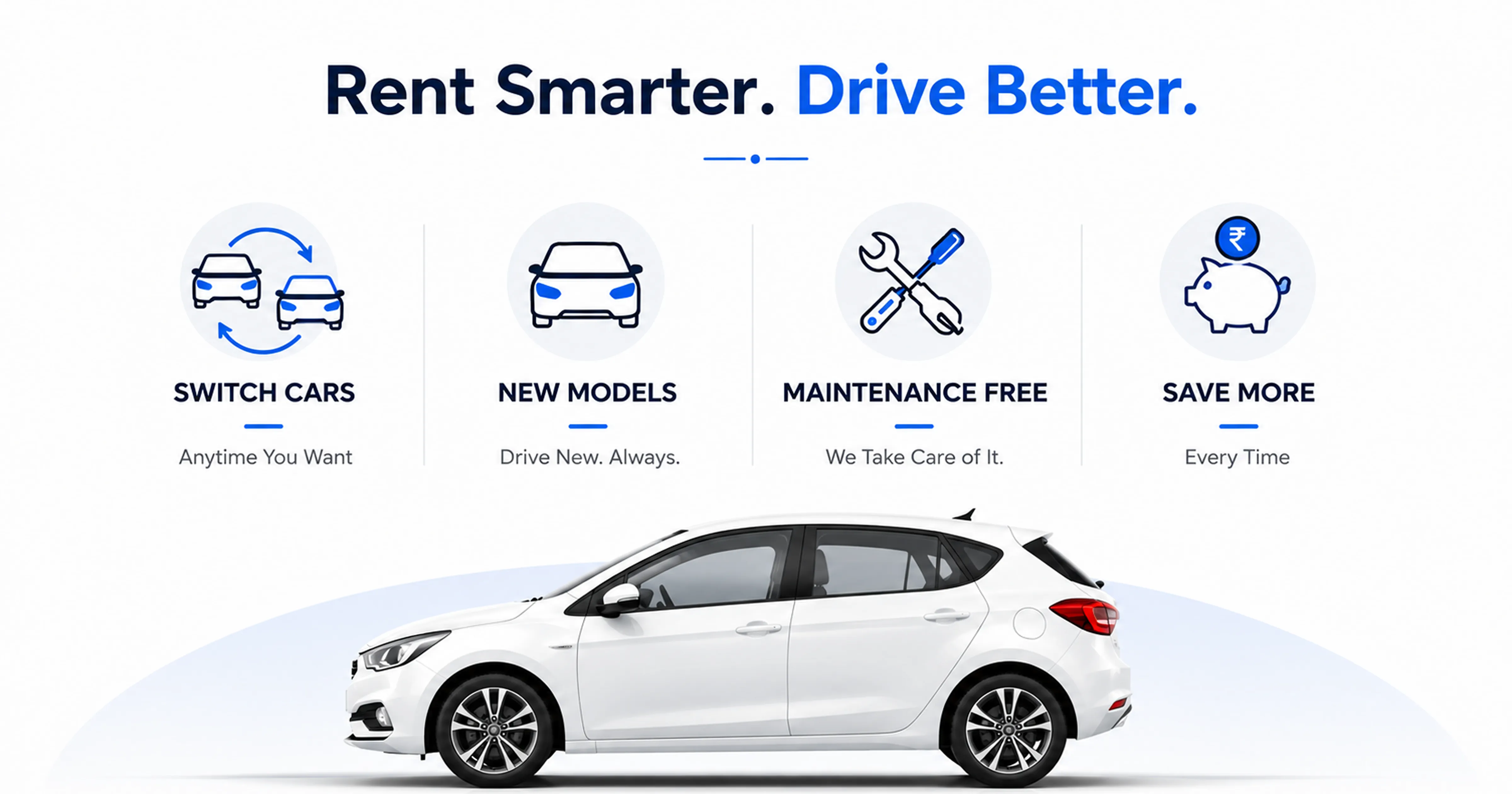 Advantages rental switch cars new models maintenance free zero depreciation MM Miles Chennai
