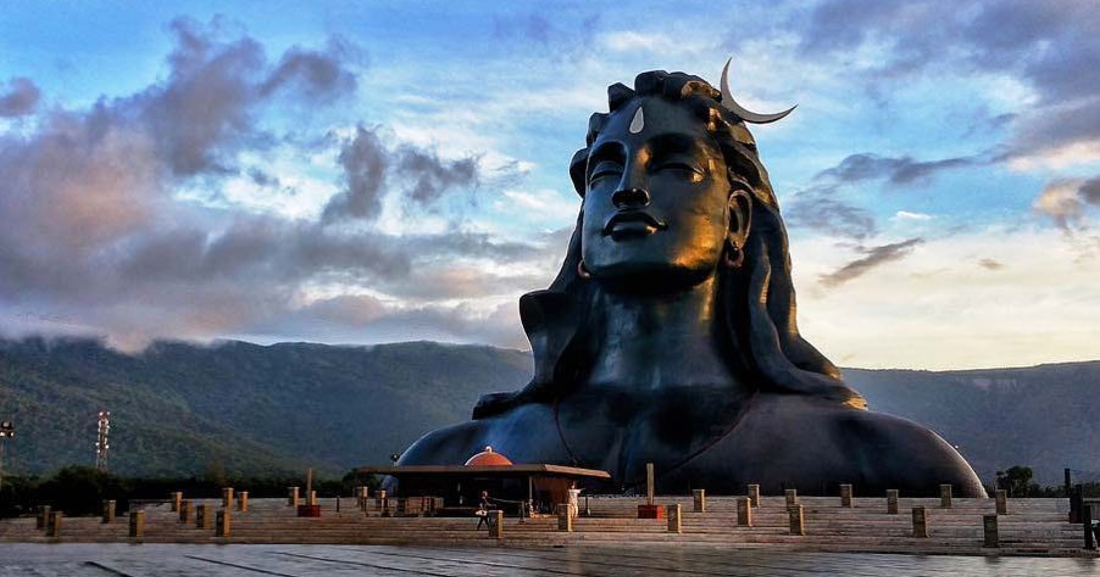 Adiyogi Shiva statue Isha Yoga Center Coimbatore self drive from Chennai
