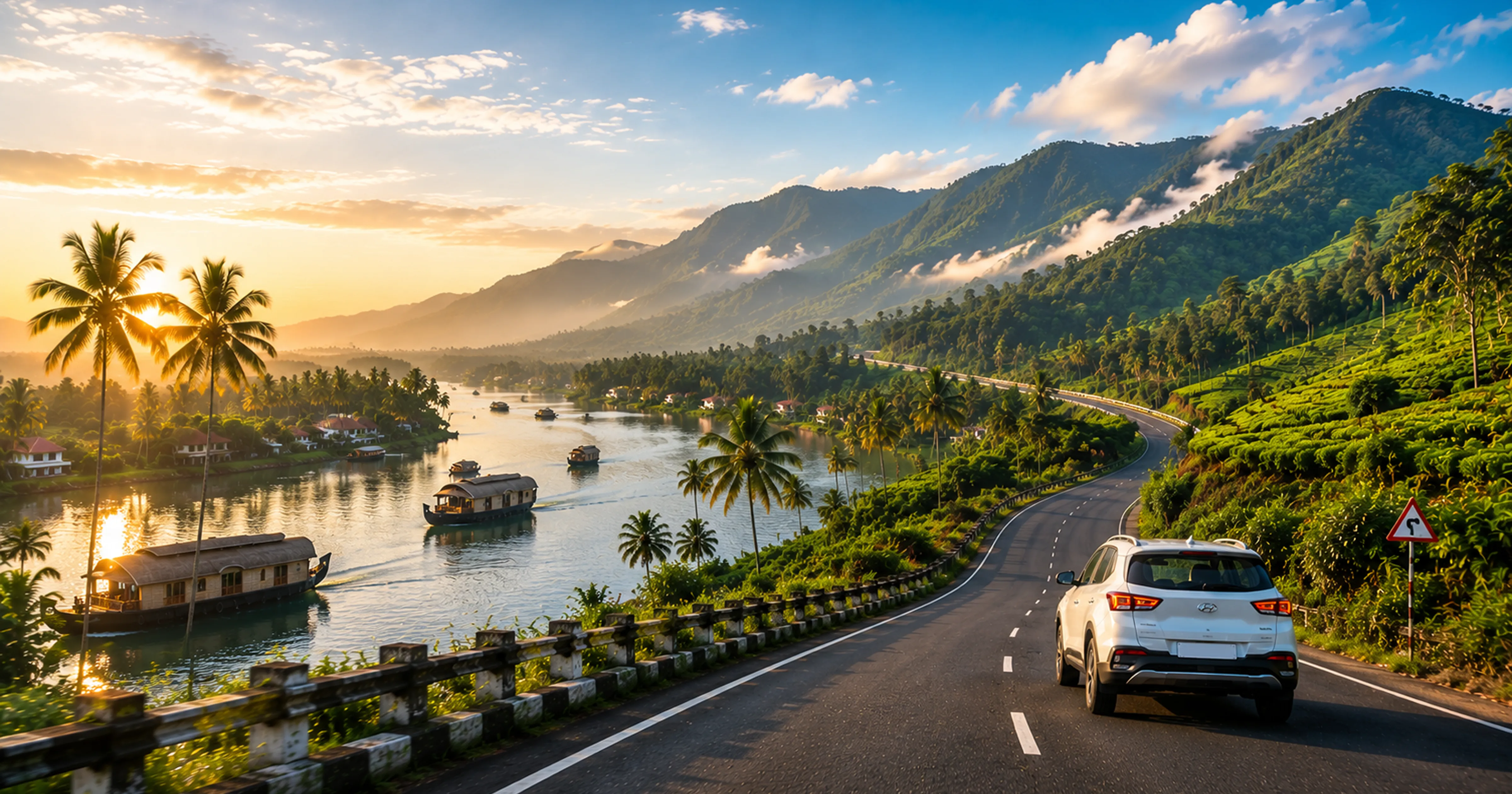 Karnataka to Kerala self drive rental car guide 2026 MM Miles Wayanad Munnar Alleppey Bangalore