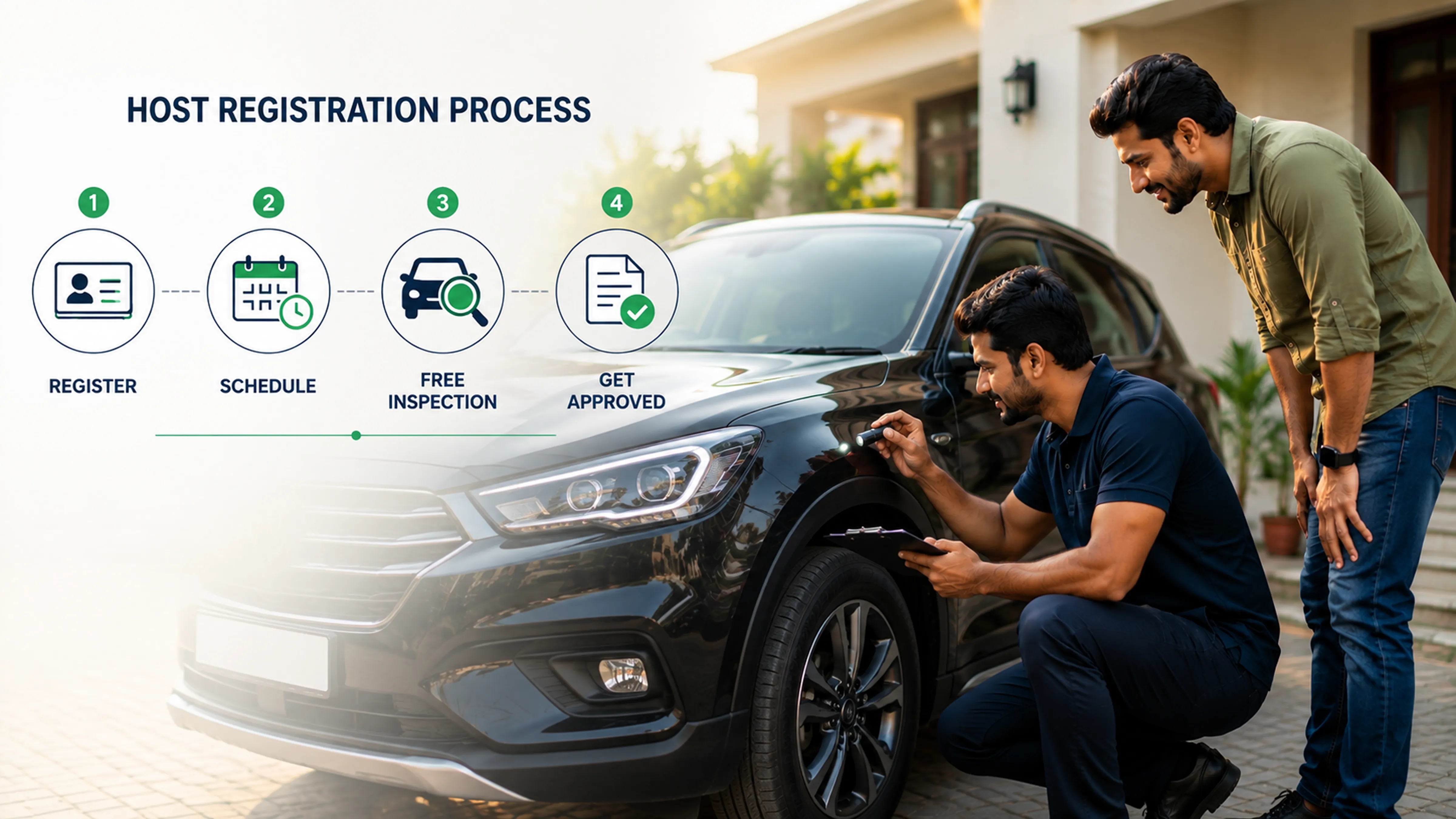 MM Miles host registration process free inspection home Chennai Bangalore 5 steps verified host