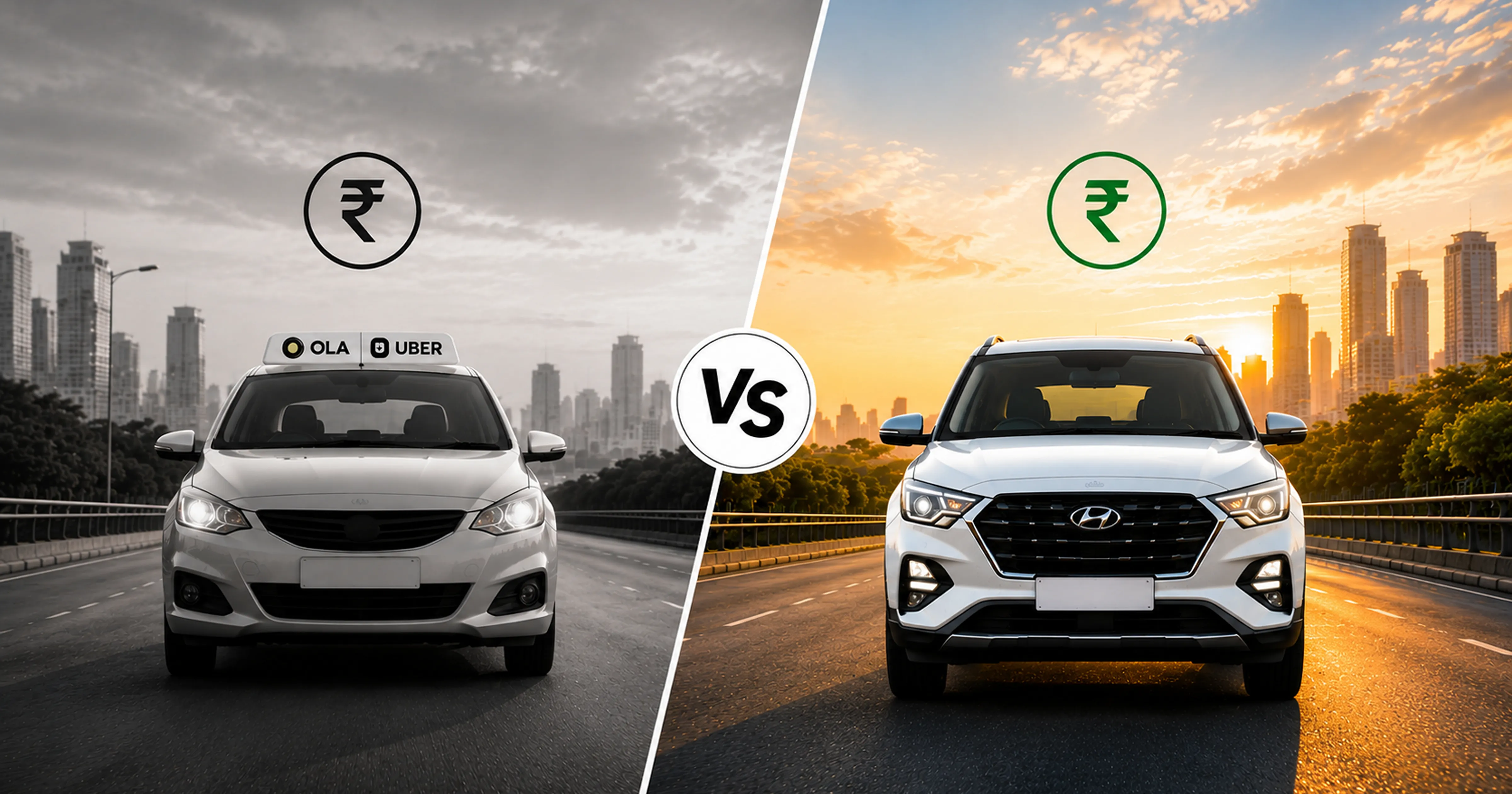 Ola Uber vs self drive car rental MM Miles Chennai Bangalore comparison 2026 honest guide