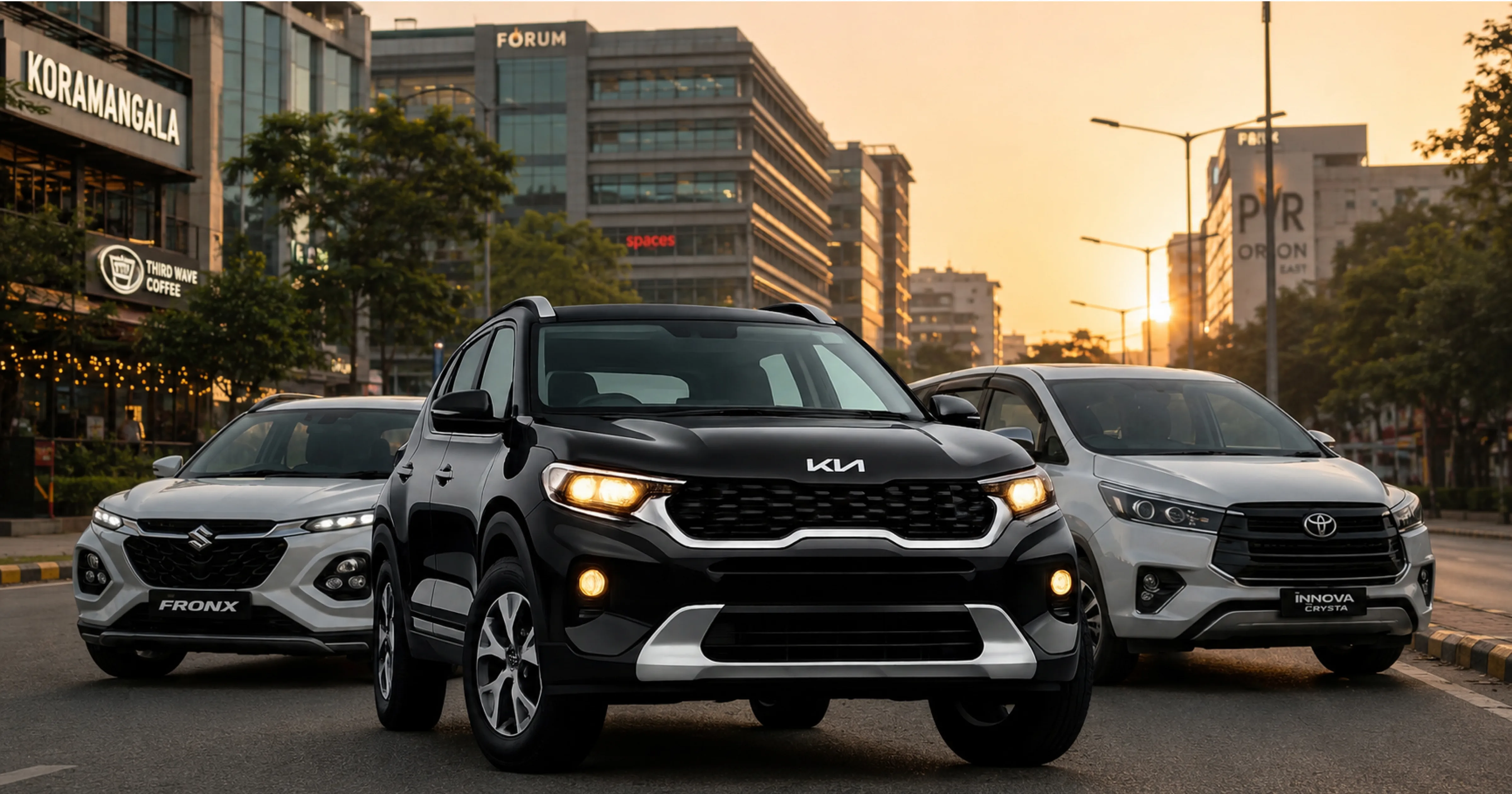 Self drive car rental Bangalore areas Koramangala Whitefield HSR Layout Indiranagar MM Miles 2026