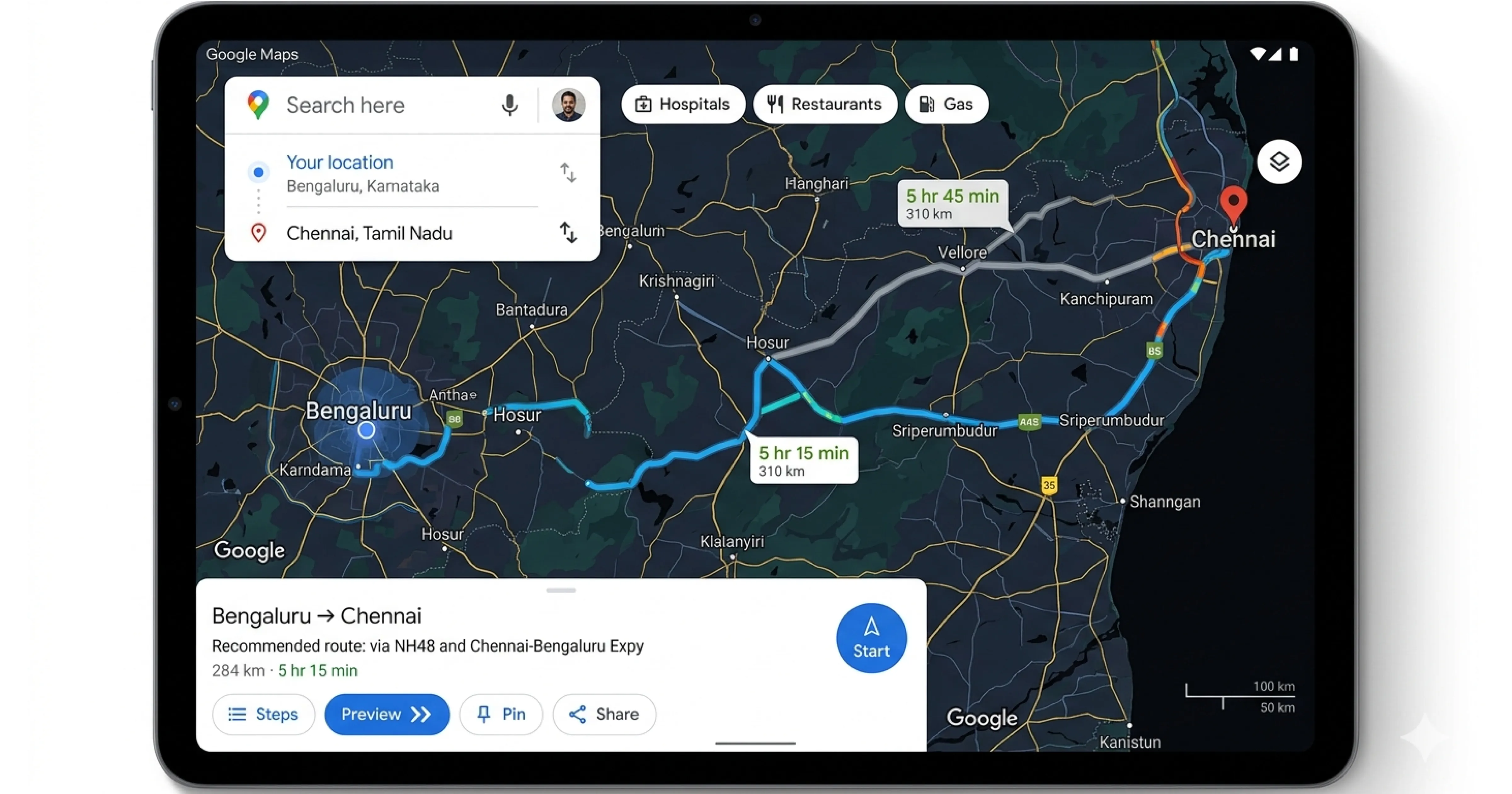 South India road trip routes map self drive 2026 Chennai Bangalore Coimbatore Mysore