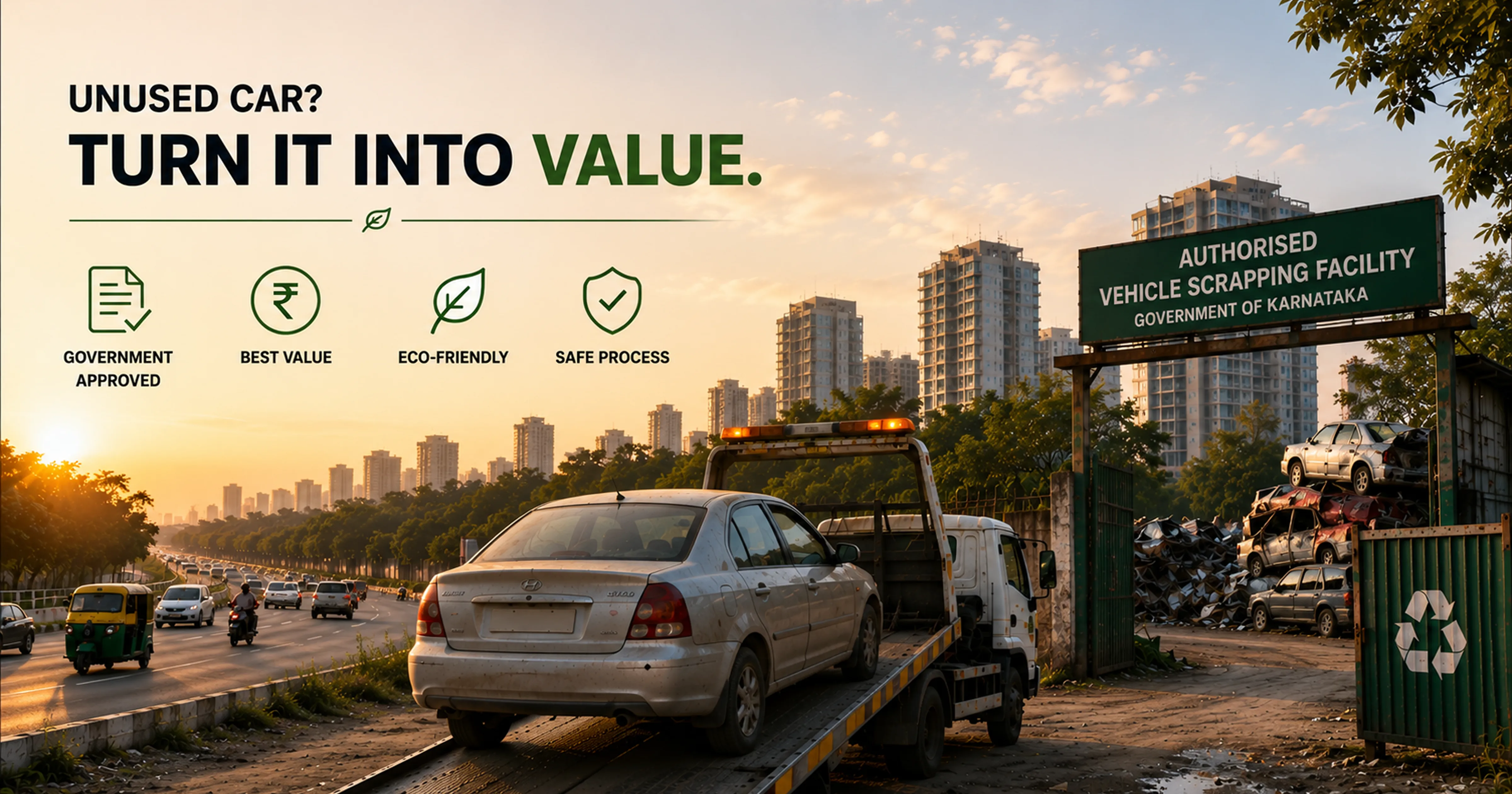 Unused car Bangalore government scrappage policy host MM Miles earn money 2026